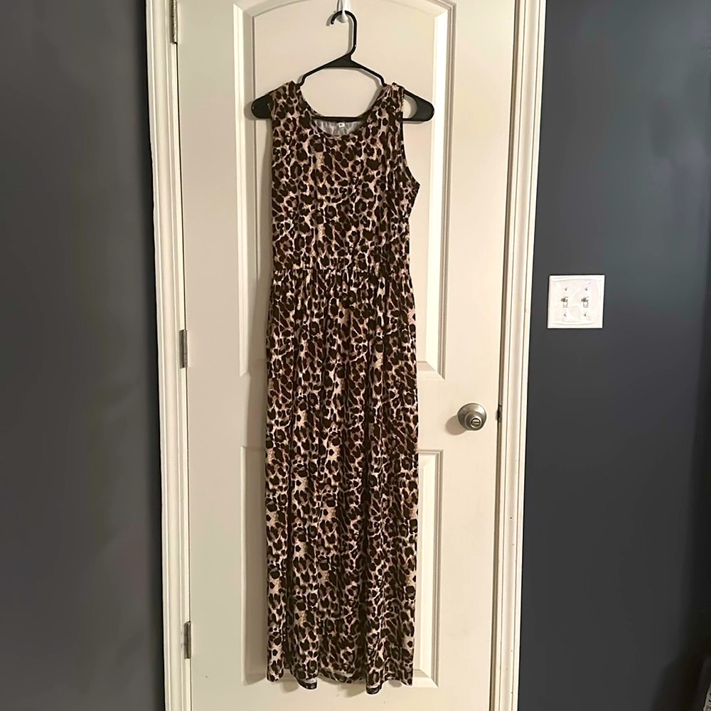 Leopard Print Maxi Dress